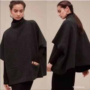 Aritzia Wilfred Merino Wool Tourain Sweater poncho